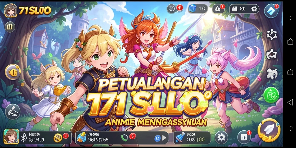 Tampilan gameplay 171SLOT yang penuh warna dan dinamis.