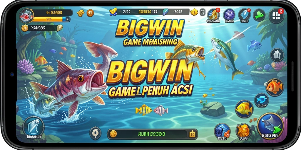 Tampilan gameplay BIGWIN yang menarik dan penuh aksi memancing.