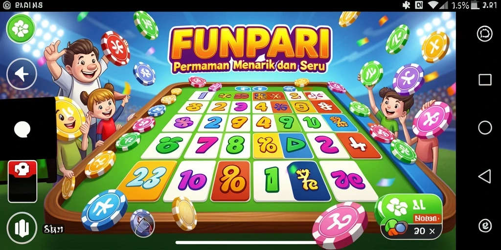 Screenshot gameplay bingo menampilkan keseruan FUNPARI.