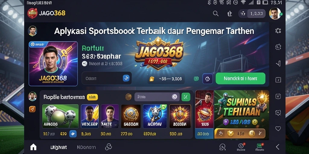 Tampilan utama JAGO368 menampilkan berbagai pilihan taruhan olahraga.