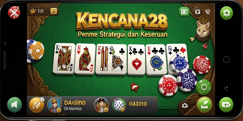 Tampilan gameplay menarik dari KENCANA28 saat bermain Domino.