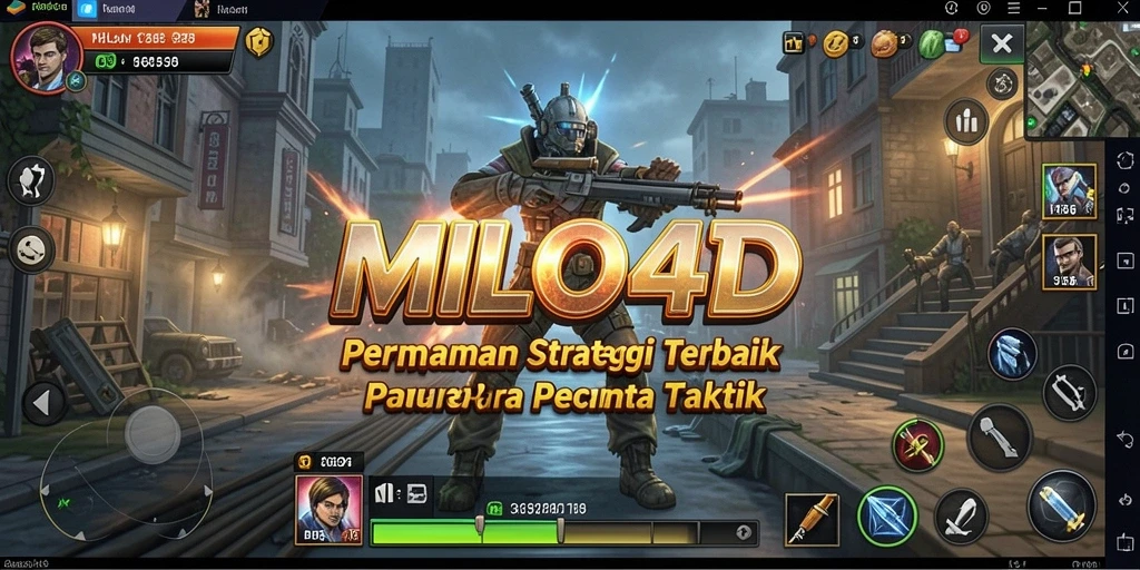 Tampilan menarik dari permainan strategi MILO4D yang intens.