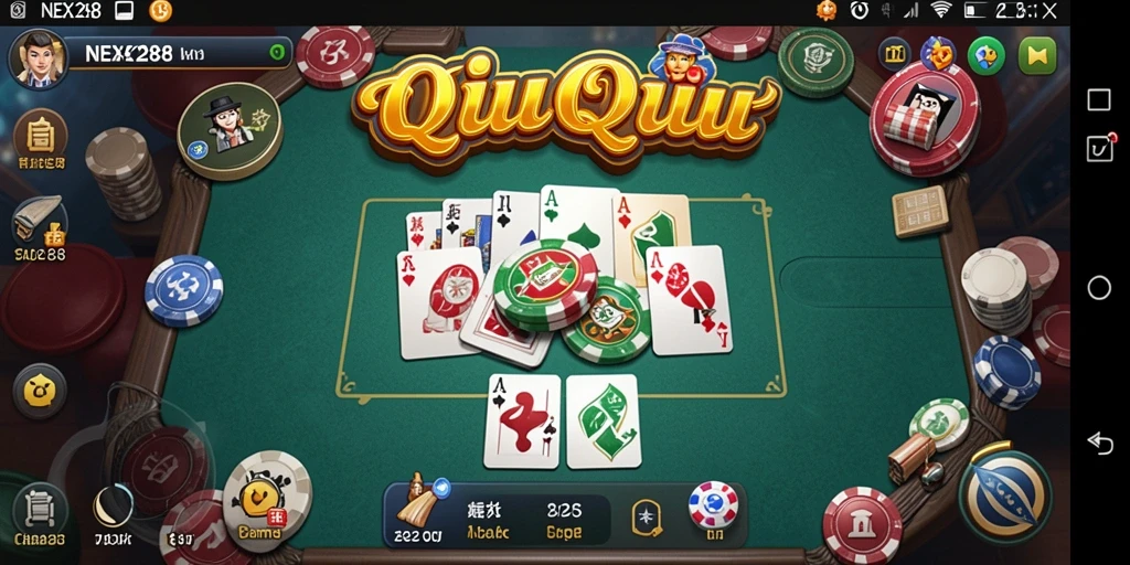 Tampilan menarik gameplay QiuQiu di NEX288