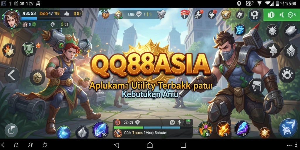 Tampilan antarmuka QQ88ASIA yang sederhana dan mudah dipahami.