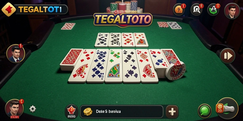 Screenshot gameplay TEGALTOTO yang menunjukkan keseruan bermain Domino.